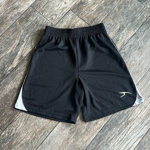 Score black basketball shorts